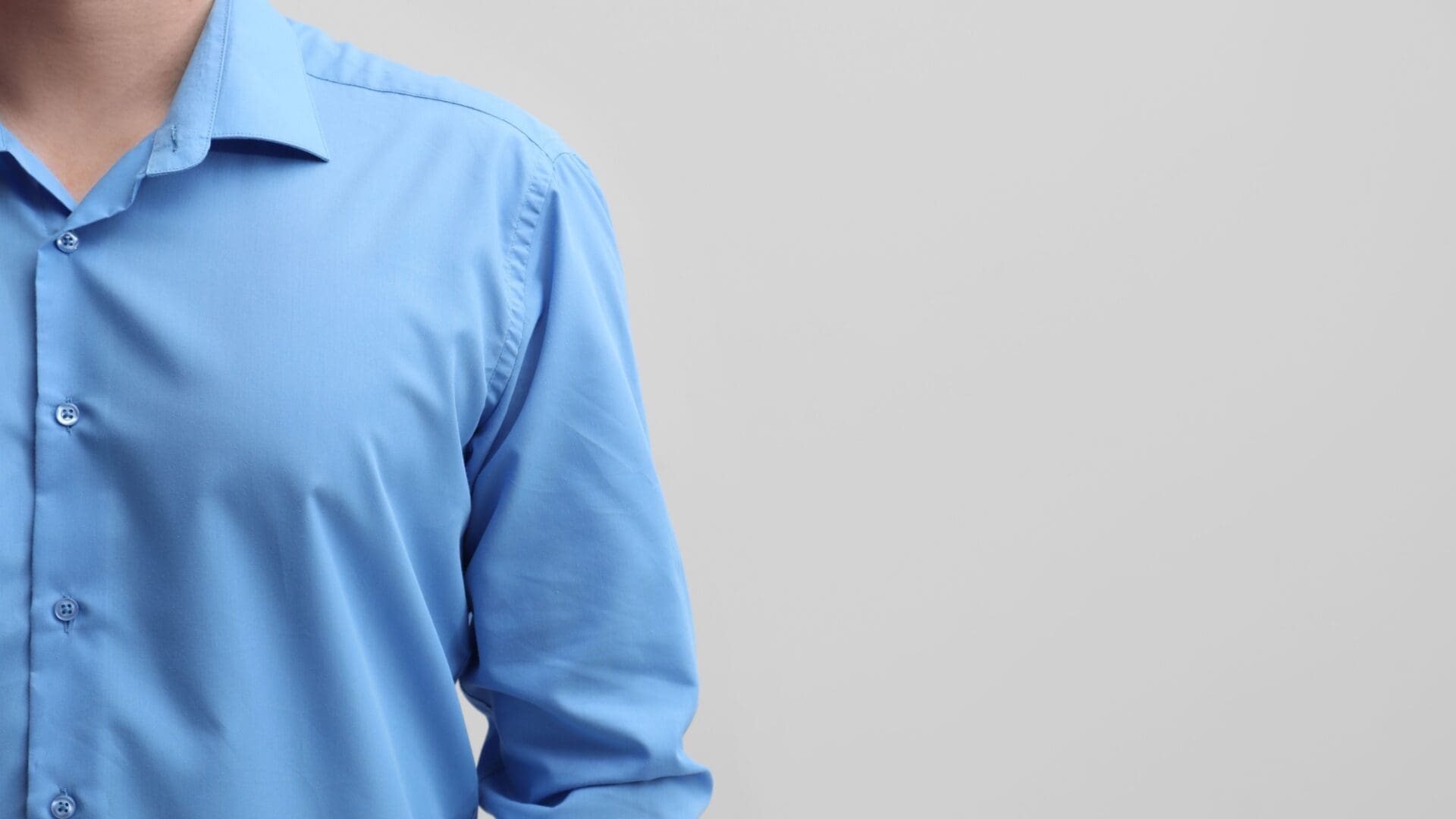 One of the most popular colours of men's shirts is blue.