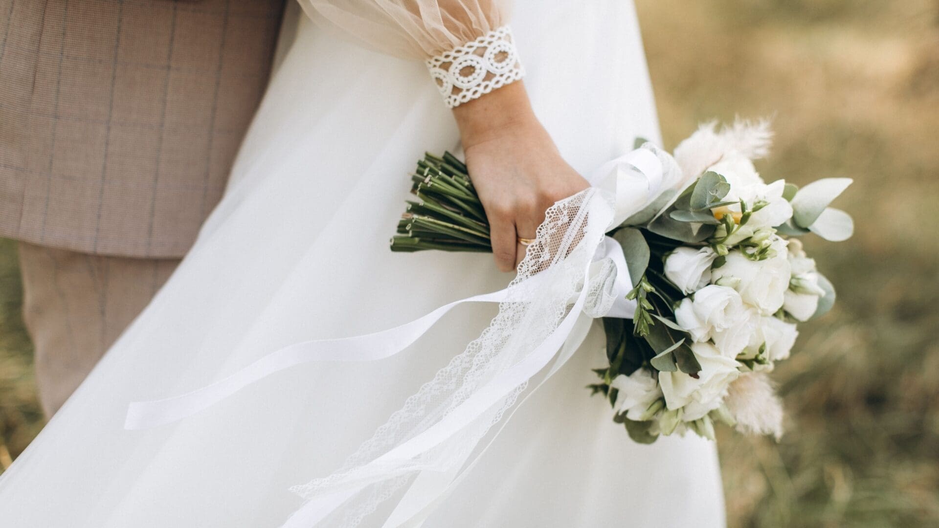 White is also the most common colour of wedding dresses.