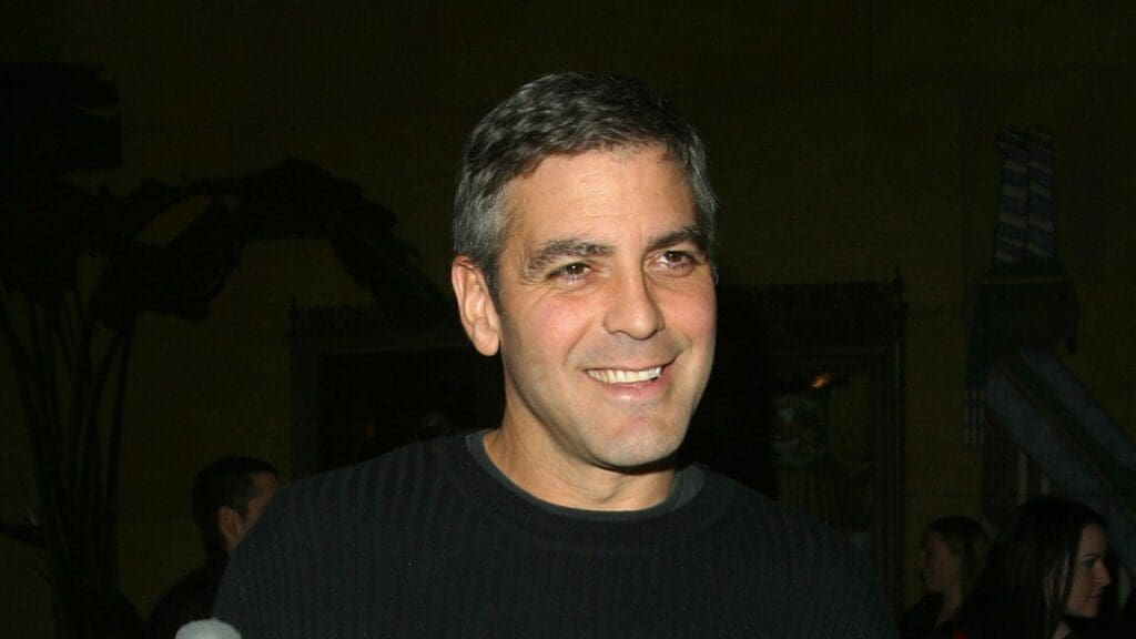 George Clooney: a million dollars for a friend and a pig in bed