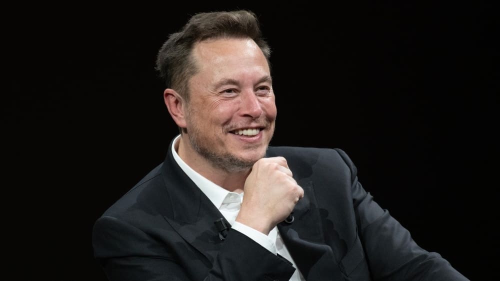 Elon Musk at the VivaTech 2023 meeting in Paris.