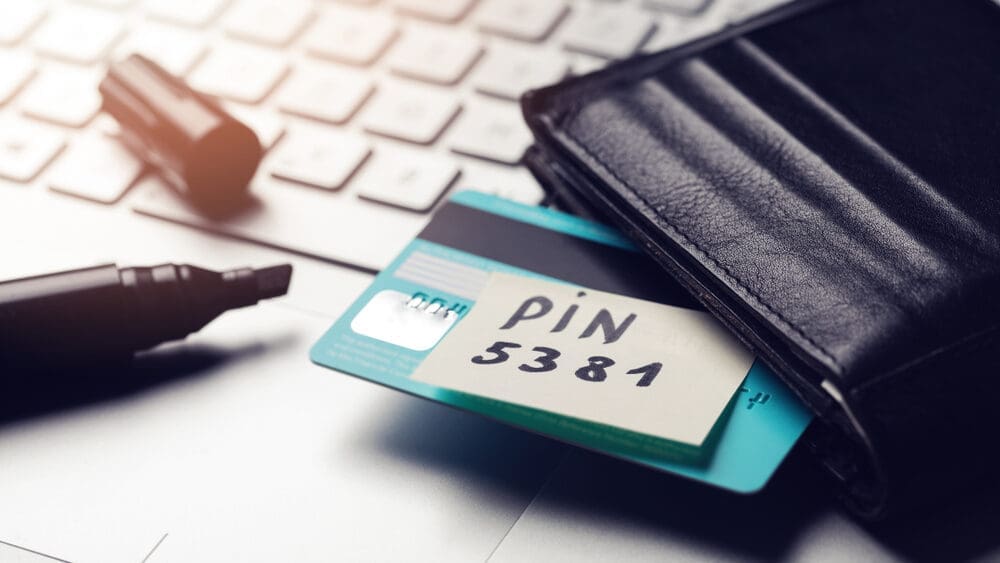 When inventing a fake pin, avoid the classic 1234 style.