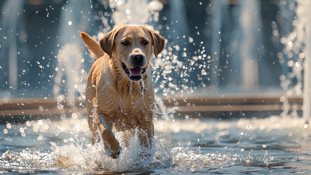 Most dogs like to refresh themselves in the pond and puddles in summer. But be careful not to let the water hurt your pet.