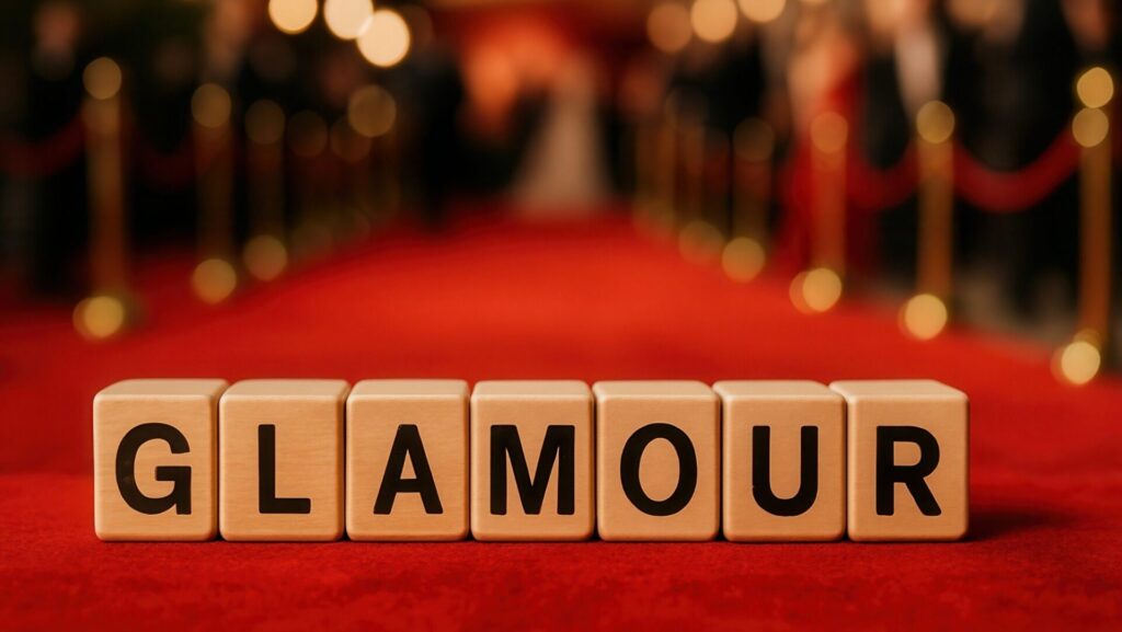 A red carpet is often seen as glamour, i.e. luxury and perfection. In reality, it's just glitz.