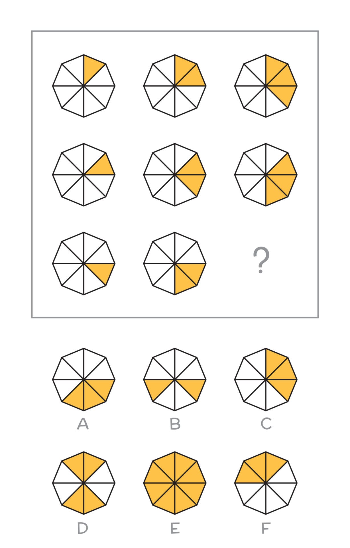 Select the correct pattern.