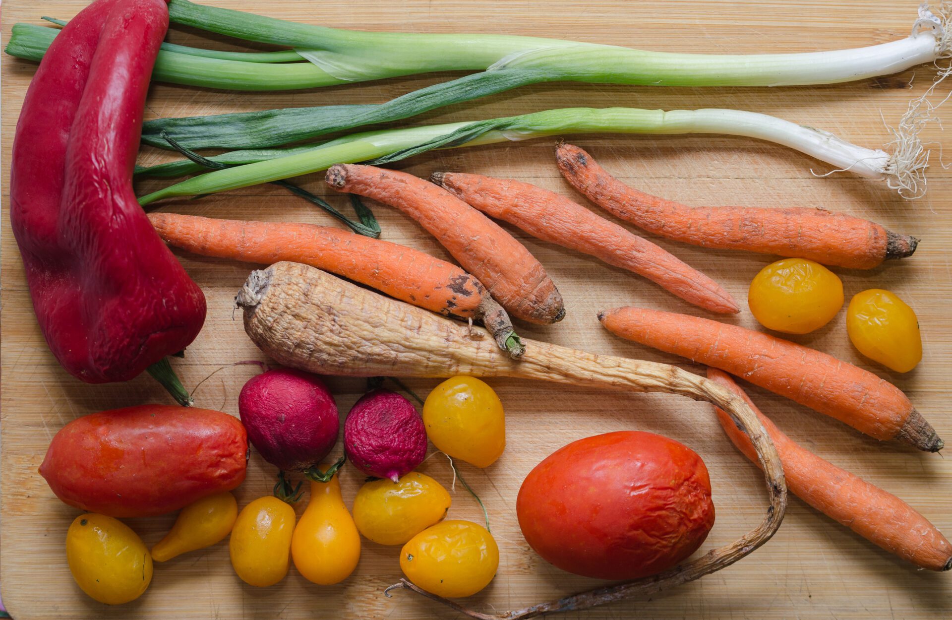 Some vegetables can become mouldy or shrivel if stored incorrectly.