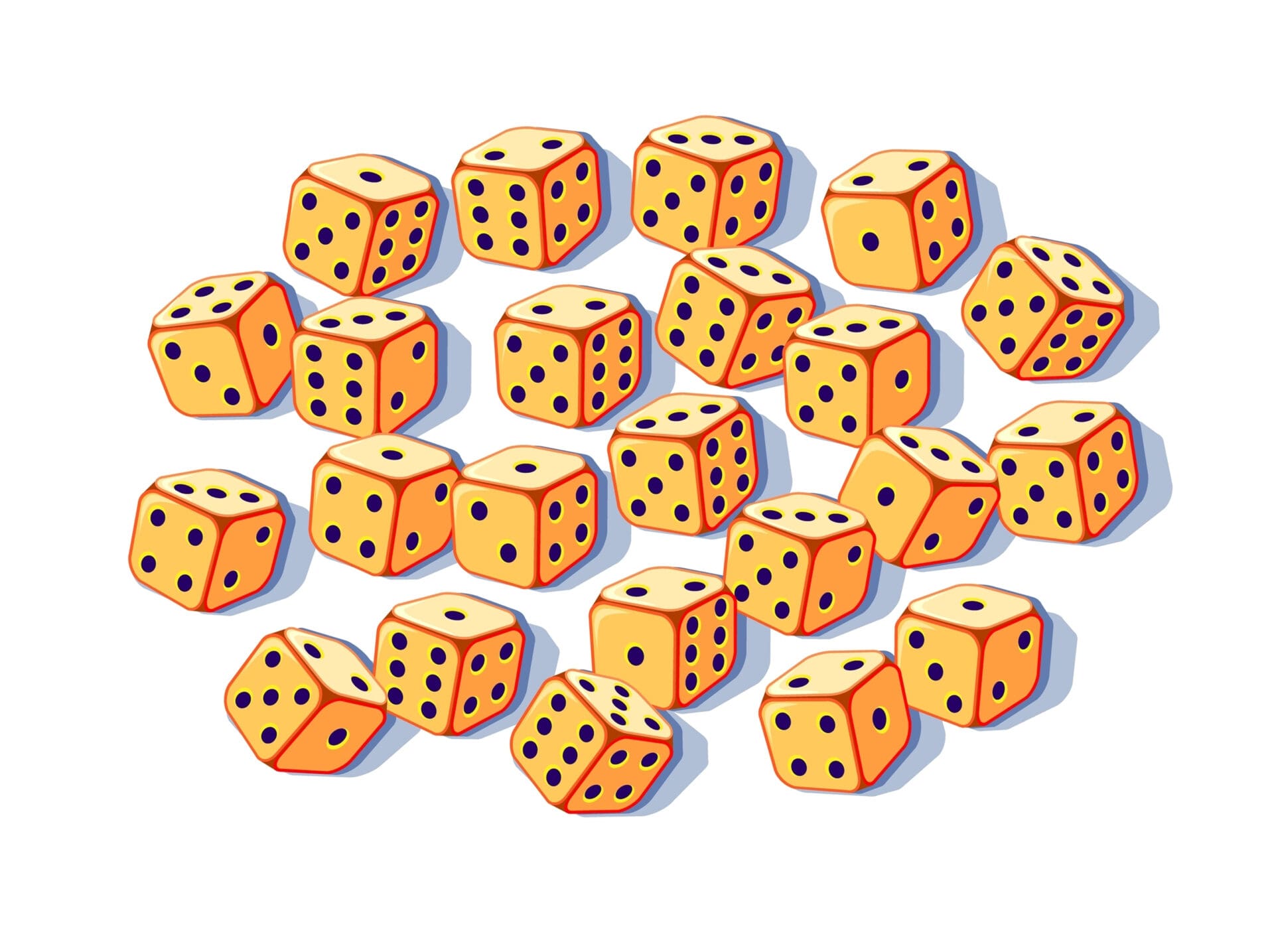 Find the cube with the ten.