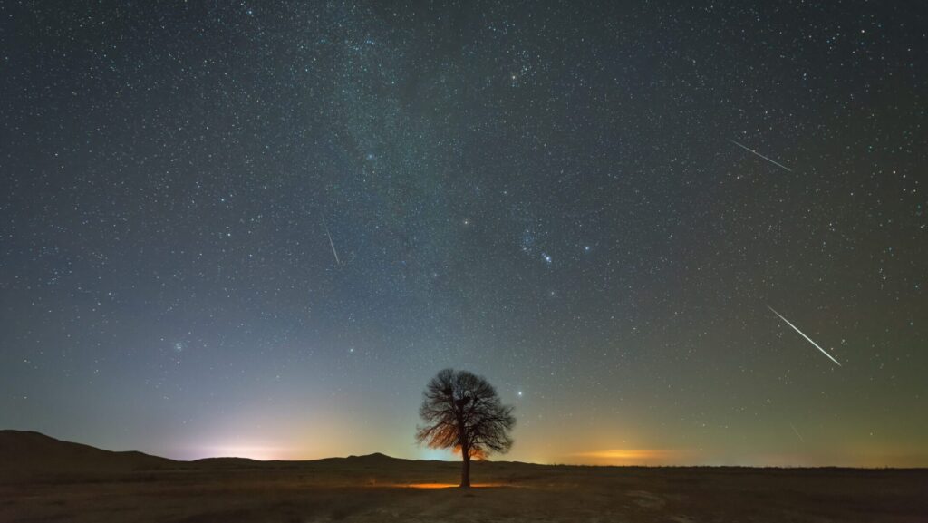The Geminid meteor shower is one of the most beautiful.