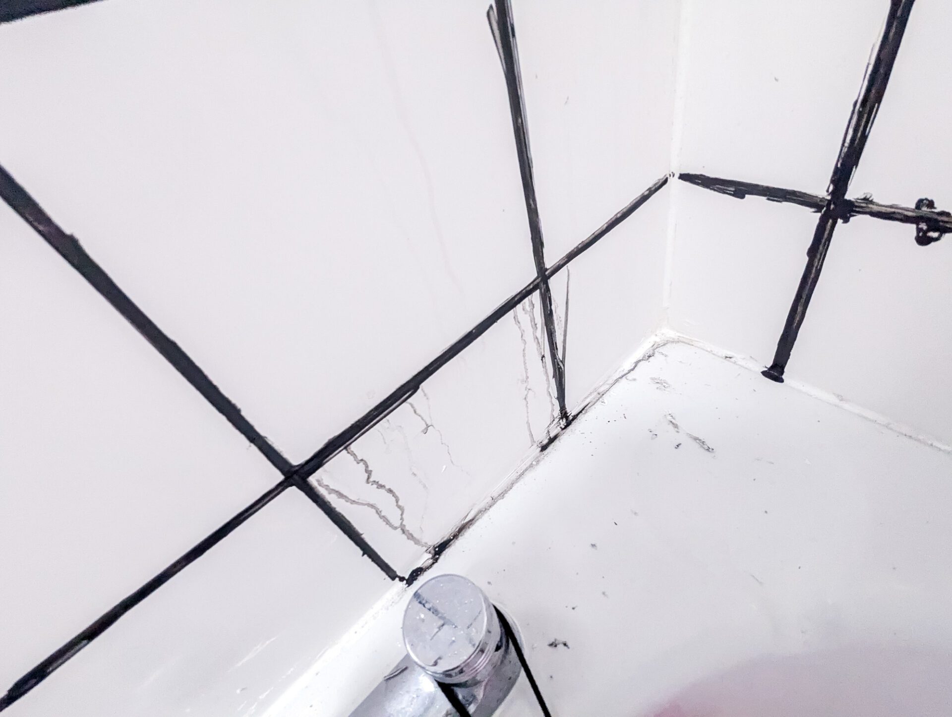 Black joints in the bathroom are not just an aesthetic problem. They can also bring a whole host of bacteria into your home.