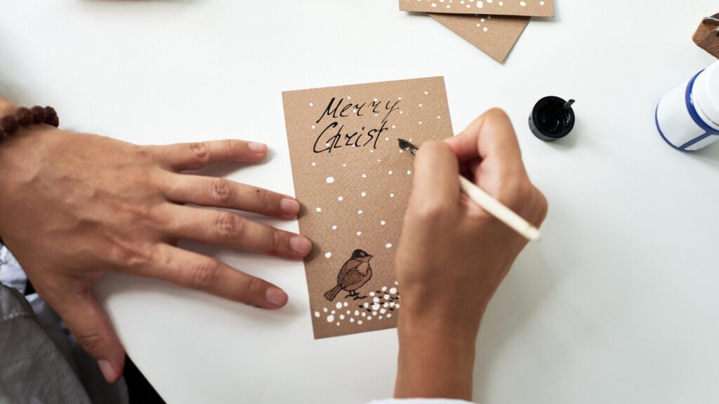 Sending a Christmas card is one of the most popular traditions.