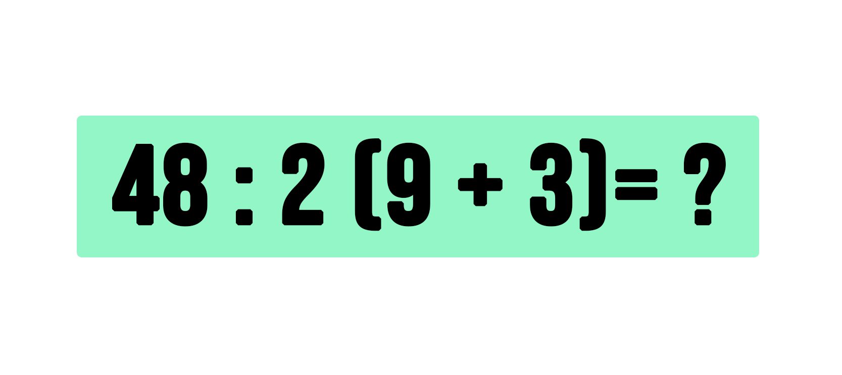 Calculate the example.