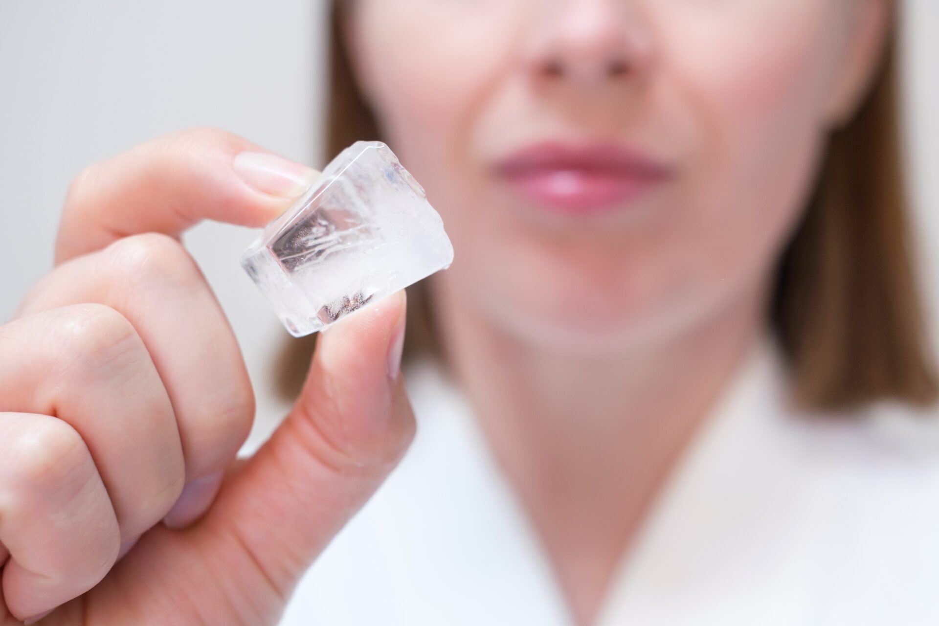 An ice cube can help unclog a stuffy nose.