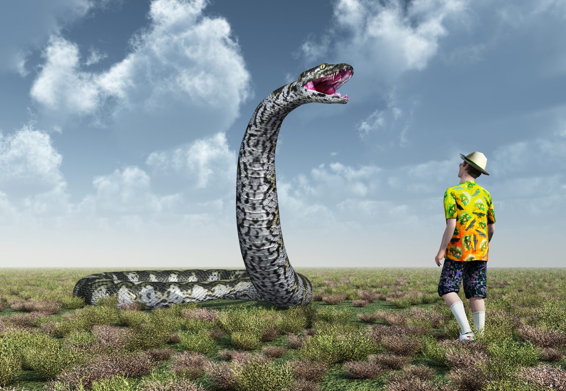 If Titanoboa were alive today, it would be a great threat to humans.