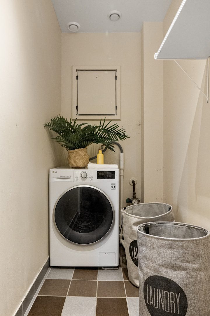 Washing clothes is not normally dangerous. It's just that you could make a crucial mistake that could lead to a household fire.