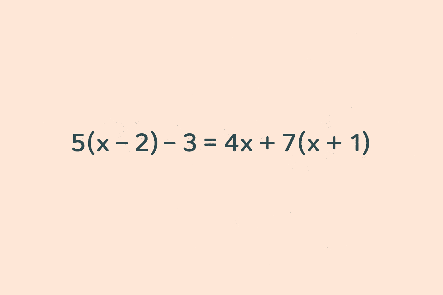 Calculate the example.