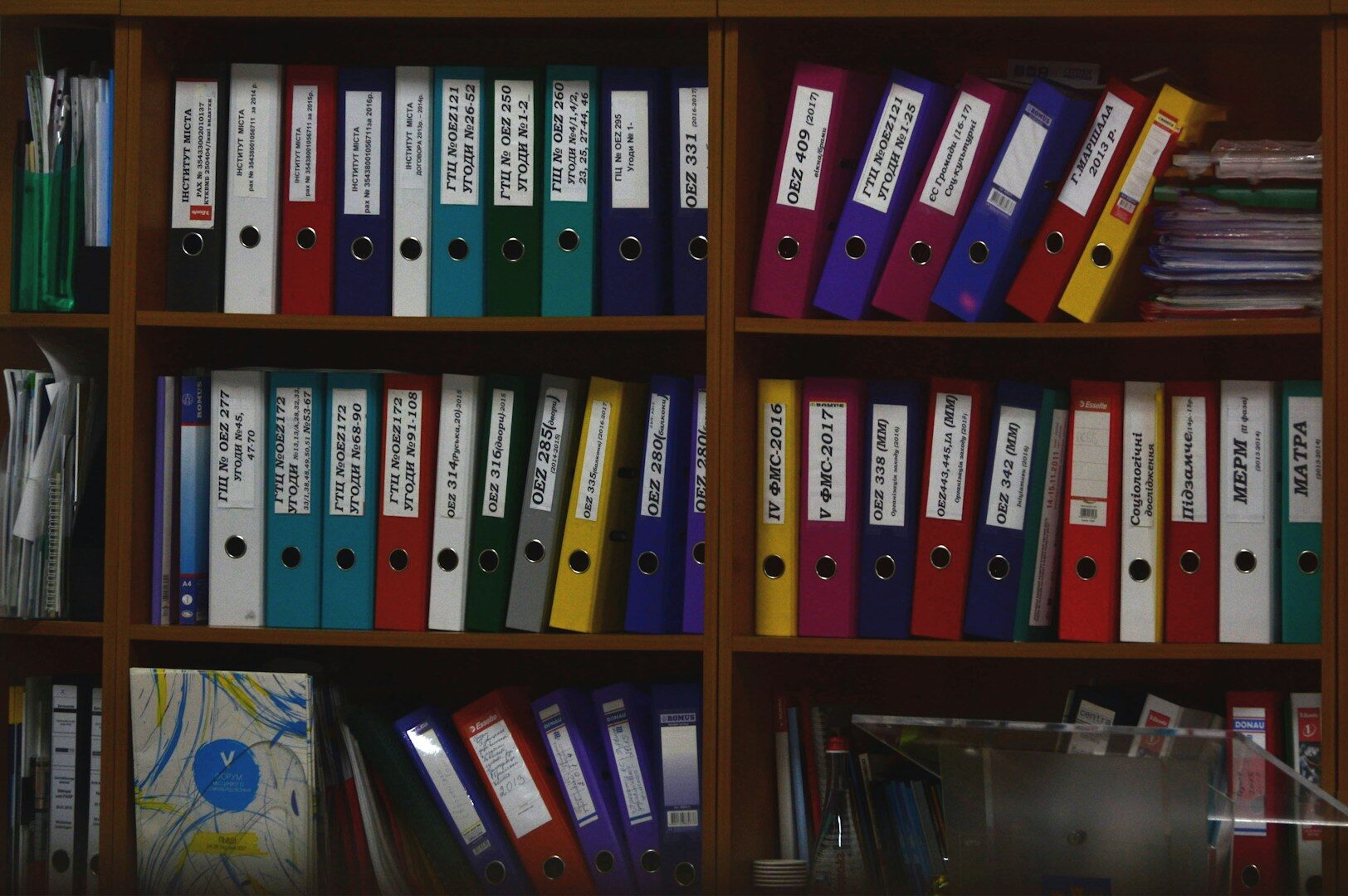 Documents need to be organised clearly but also stored in a safe place.