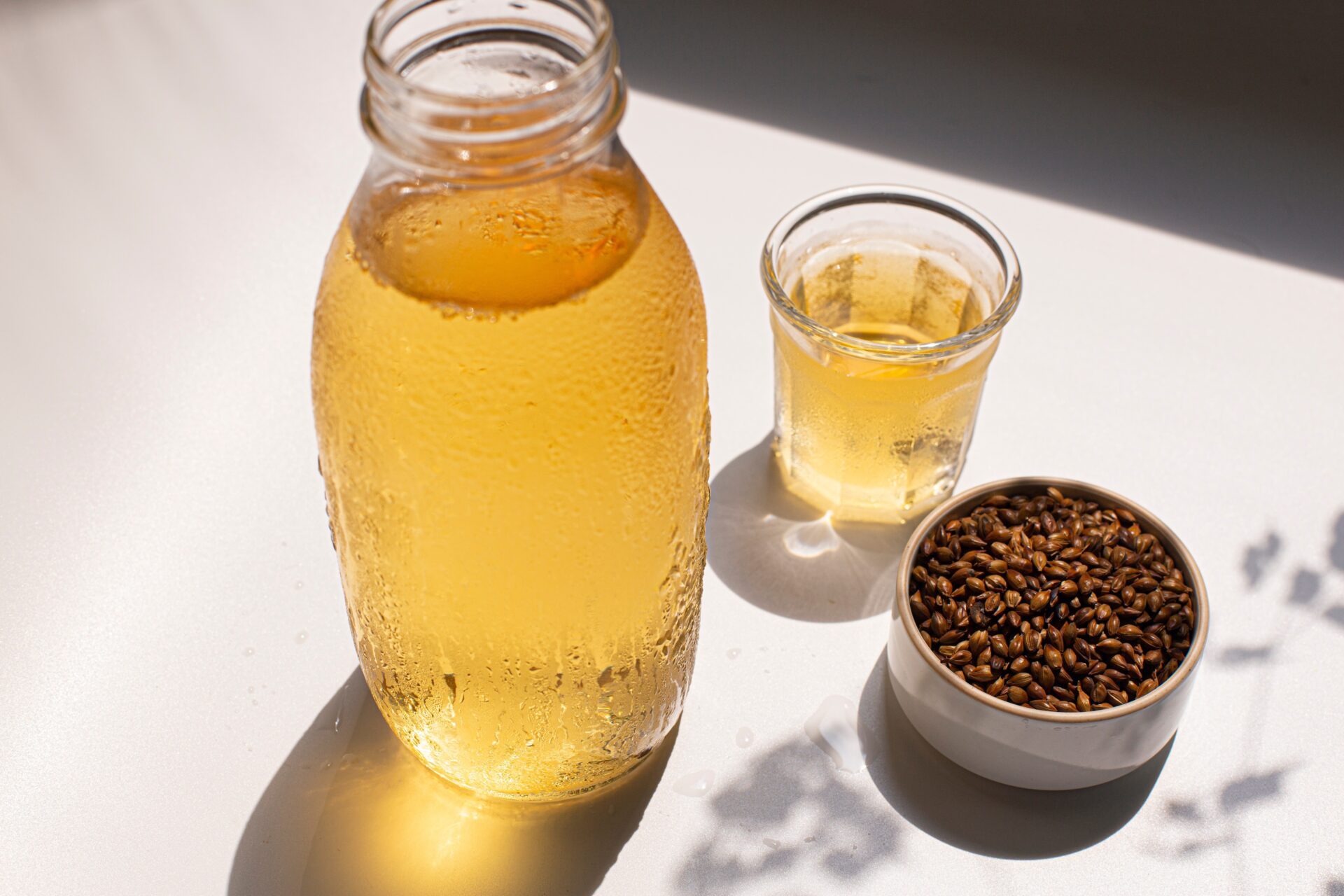 Barley tea is popular in winter and summer as it can be served cold or hot.